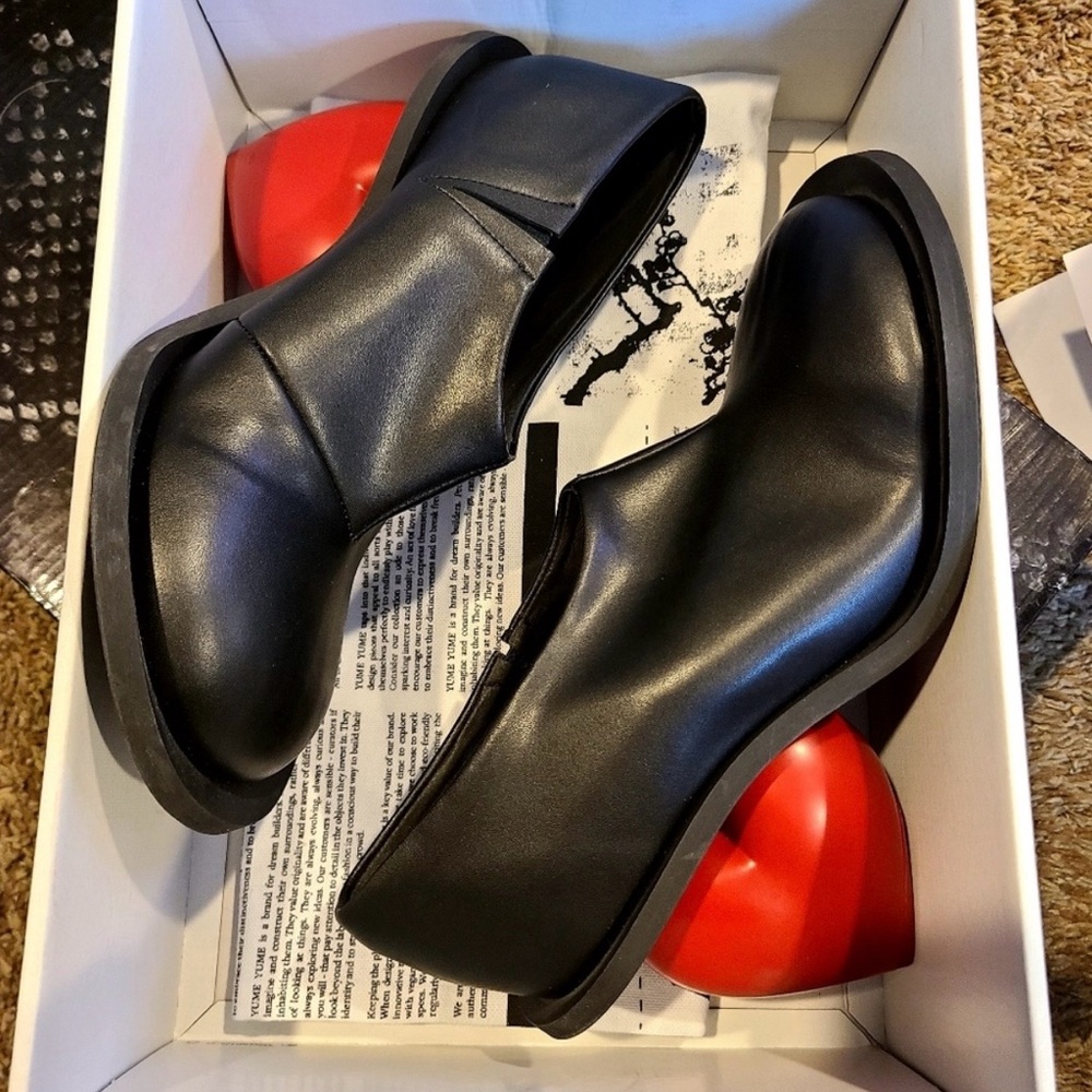 YUME YUME MINI LOVE BOOT - BLACK/RED